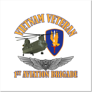 Vietnam Vet CH-47 Pilot Wings Posters and Art